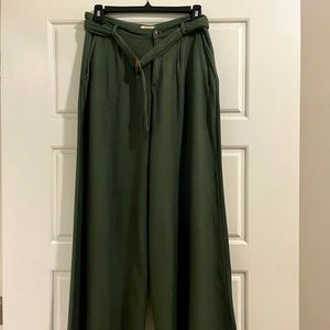 Roxy Olive Green Wide Leg Pants, size medium